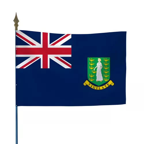 Drapeau Îles Vierges en maille polyester 115 g/m²