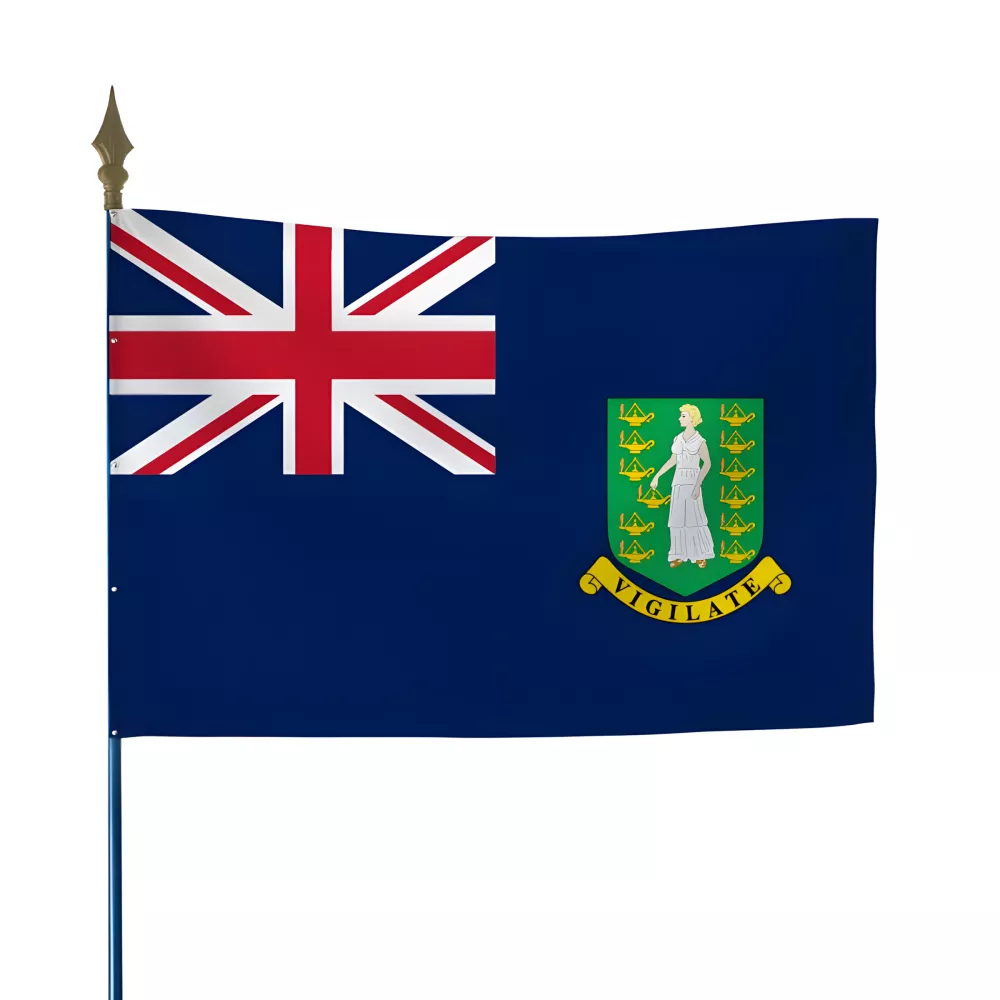Drapeau Îles Vierges en maille polyester 115 g/m² Drapeau Îles Vierges en maille polyester 115 g/m²