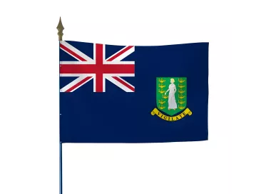 Drapeau Îles Vierges en maille polyester 115 g/m²