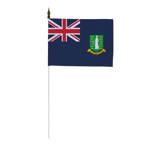 Drapeau de table Îles Vierges 10 x 15 cm polyester