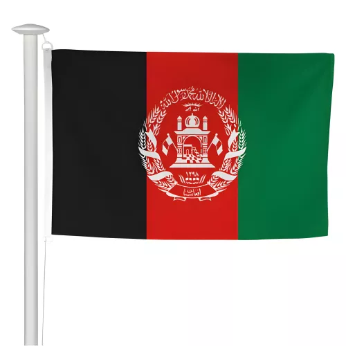 Pavillon Afghanistan pour mât de pavoisement