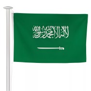 Pavillon Arabie Saoudite en maille polyester pour mât