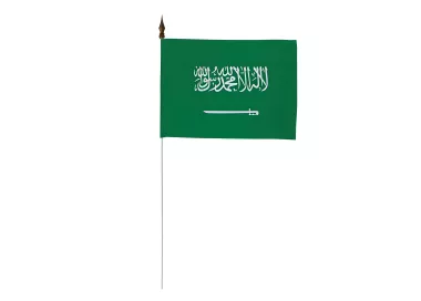 Drapeau de table Arabie Saoudite 10 x 15 cm polyester
