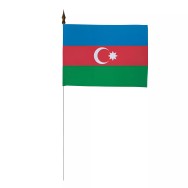 Drapeau de table Azerbaïdjan 10 x 15 cm polyester