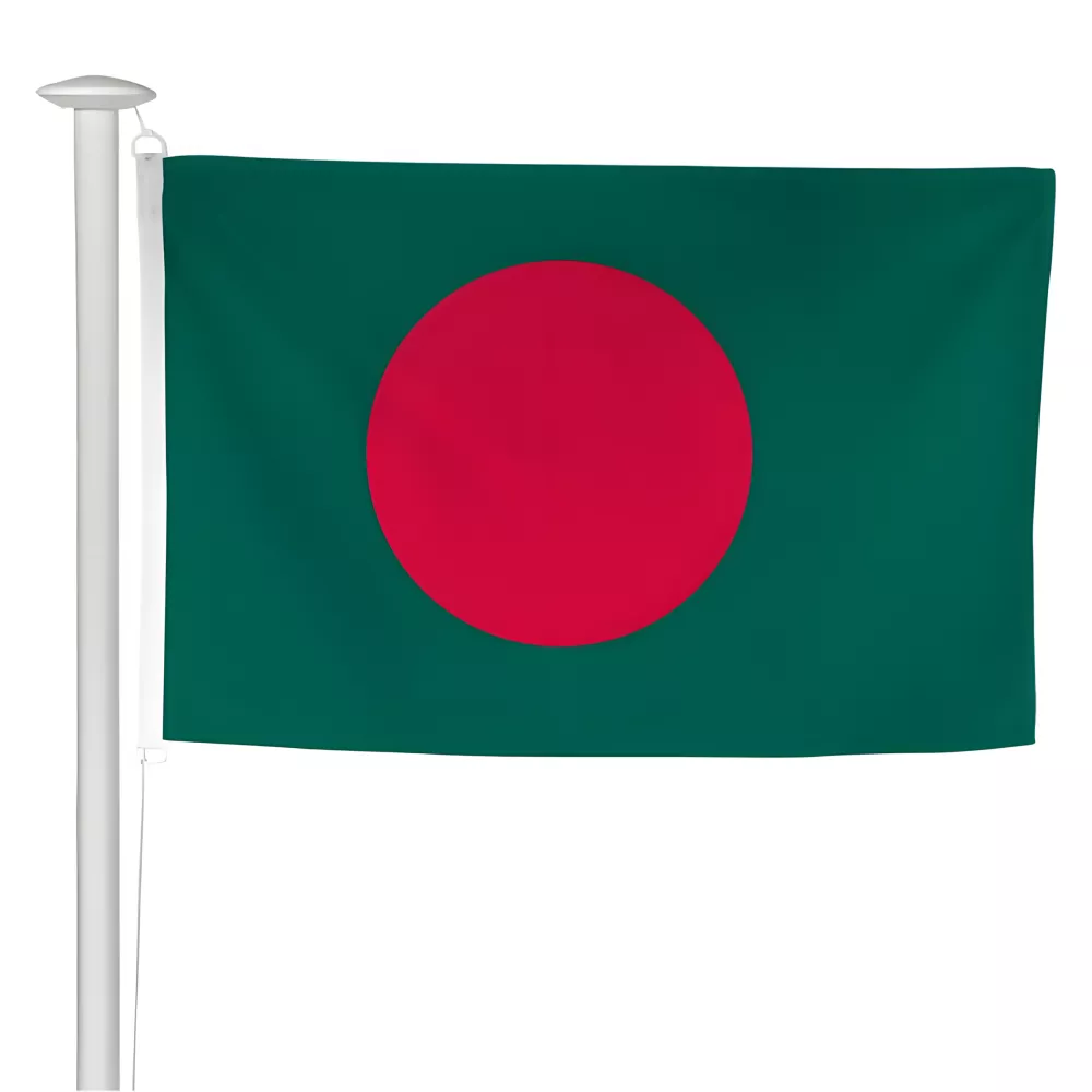 Pavillon Bangladesh en polyester ignifugé avec sangle Pavillon Bangladesh en polyester ignifugé avec sangle