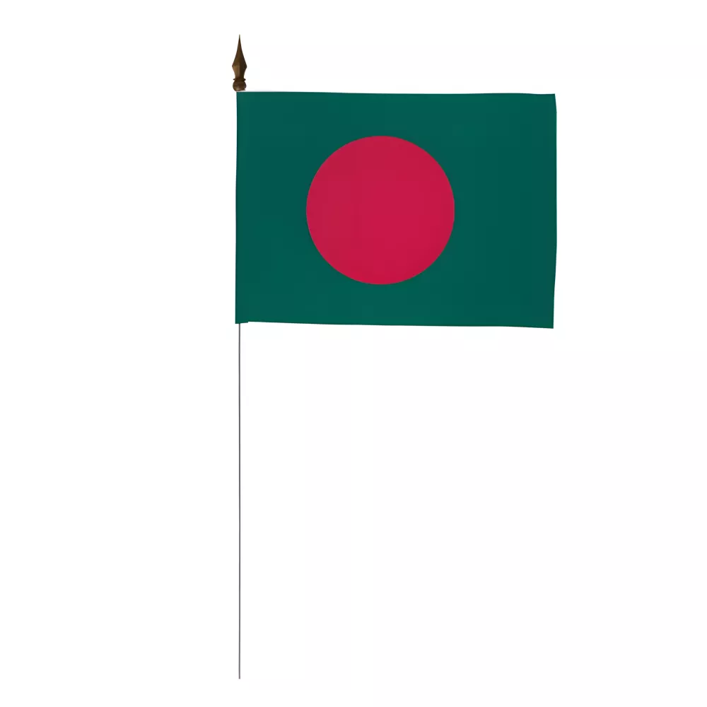 Drapeau de table Bangladesh 10 x 15 cm polyester Drapeau de table Bangladesh 10 x 15 cm polyester