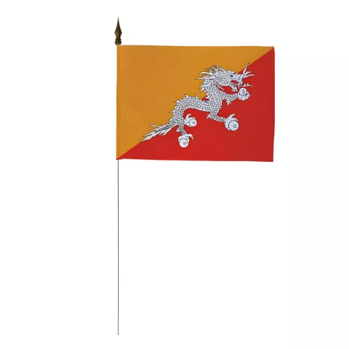 Drapeau de table Bhoutan 10 x 15 cm polyester