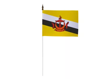 Drapeau de table Bruneï 10 x 15 cm polyester