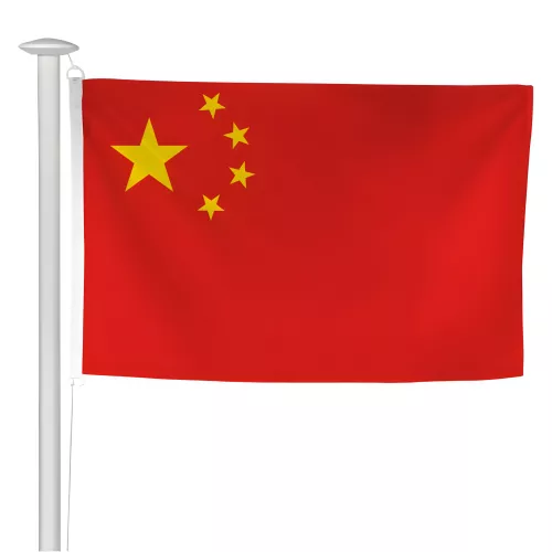 Pavillon Chine en polyester ignifugé avec anneaux