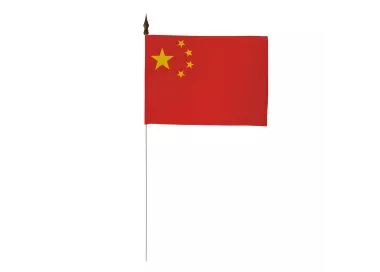 Drapeau de table Chine 10 x 15 cm polyester