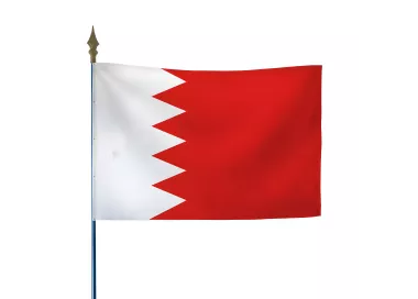 Drapeau Bahreïn en maille polyester avec hampe