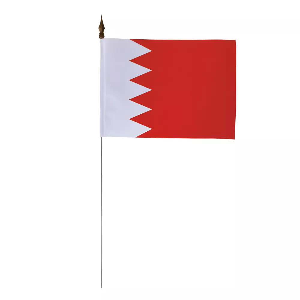 Drapeau de table Bahreïn 10 x 15 cm polyester