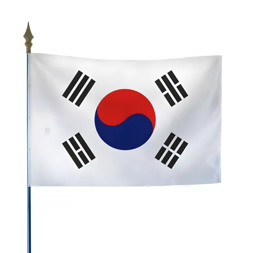 Drapeau Corée du Sud en maille polyester