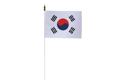 Drapeau de table Corée du Sud 10 x 15 cm polyester