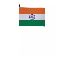 Drapeau de table Inde 10 x 15 cm polyester