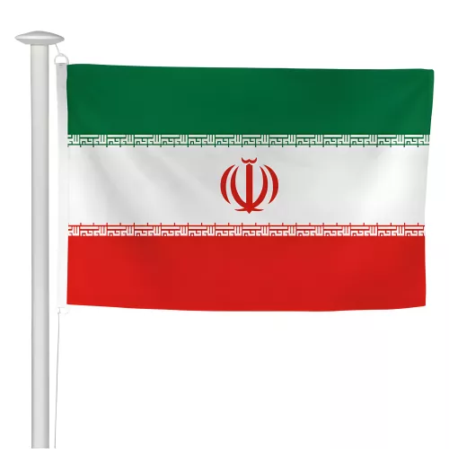 Pavillon Iran pour mât classique sans potence
