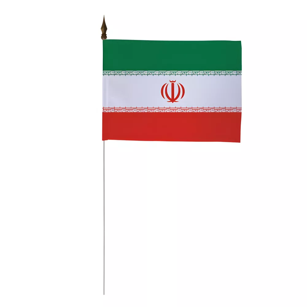 Drapeau de table Iran 10 x 15 cm polyester