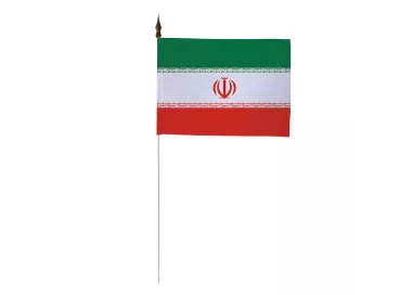 Drapeau de table Iran 10 x 15 cm polyester