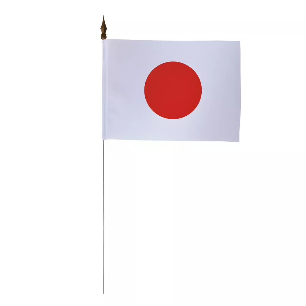 Drapeau de table Japon polyester 25 cm Drapeau de table Japon polyester 25 cm