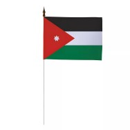 Drapeau de table Jordanie 10 x 15 cm polyester