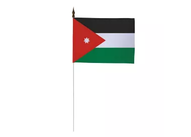 Drapeau de table Jordanie 10 x 15 cm polyester