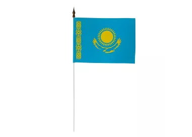 Drapeau de table Kazakhstan 10 x 15 cm polyester