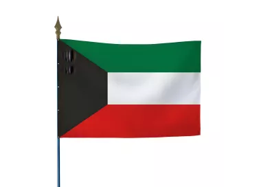 Drapeau Koweït en maille polyester grand vent