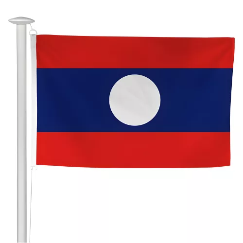 Pavillon officiel du Laos pour mât de pavoisement