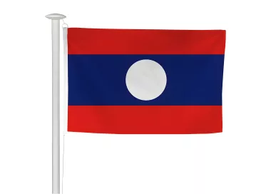 Pavillon officiel du Laos pour mât de pavoisement