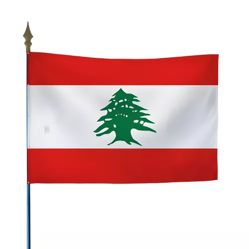 Drapeau Liban en maille polyester 115 g/m²