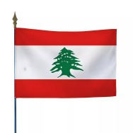 Drapeau Liban en maille polyester 115 g/m²