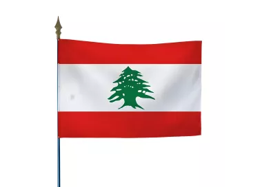 Drapeau Liban en maille polyester 115 g/m²