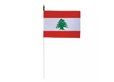 Drapeau de table Liban 10 x 15 cm polyester