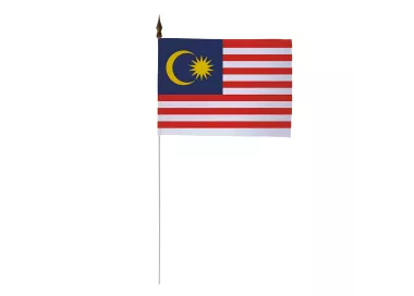 Drapeau de table Malaisie 10 x 15 cm polyester