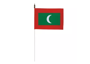 Drapeau de table Maldives 10 x 15 cm polyester