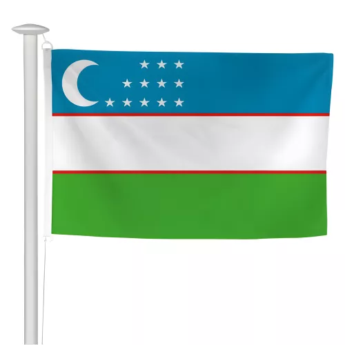 Pavillon Ouzbékistan en maille polyester pour extérieur