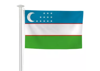 Pavillon Ouzbékistan en maille polyester pour extérieur