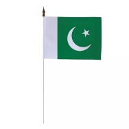 Drapeau de table Pakistan 10 x 15 cm polyester
