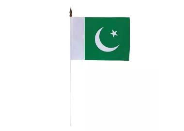 Drapeau de table Pakistan 10 x 15 cm polyester