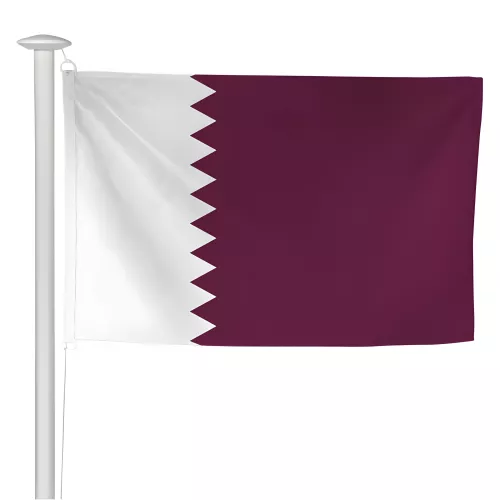 Pavillon Qatar pour mât sans potence