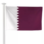 Pavillon Qatar pour mât sans potence