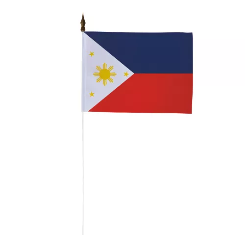 Drapeau de table Philippines 10 x 15 cm polyester