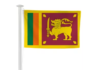 Pavillon Sri Lanka en maille polyester standard