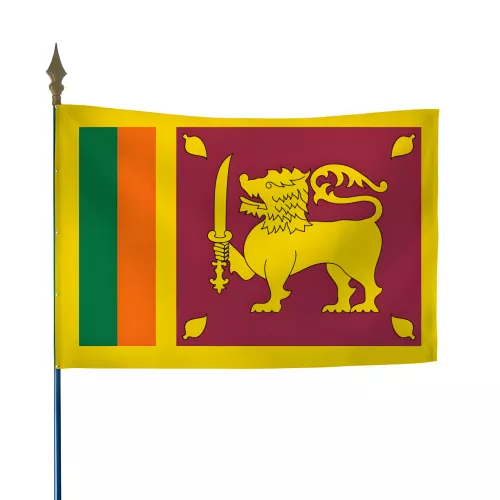 Drapeau Sri Lanka en maille polyester 115 g/m²