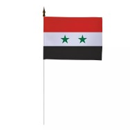 Drapeau de table Syrie 10 x 15 cm polyester