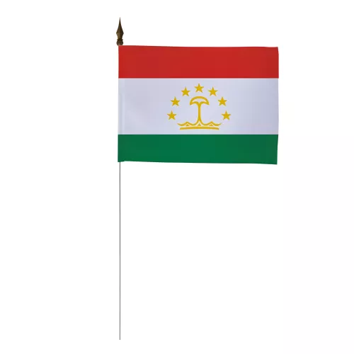 Drapeau de table Tadjikistan 10 x 15 cm polyester