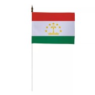 Drapeau de table Tadjikistan 10 x 15 cm polyester