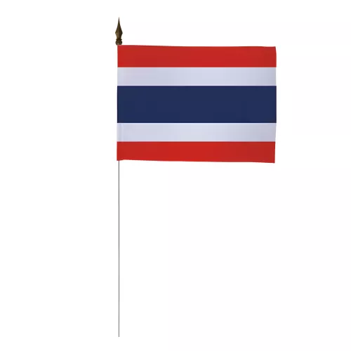Drapeau de table Thaïlande 10 x 15 cm polyester
