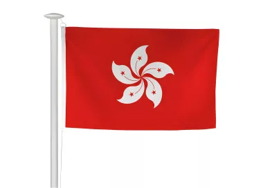 Pavillon Hong Kong en maille polyester pour mât