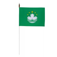 Drapeau de table Macao 10 x 15 cm polyester